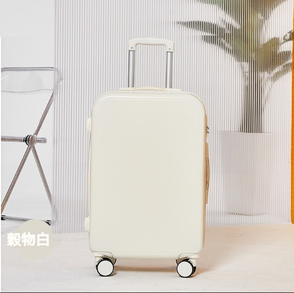 Hot Selling Multifunctional Luggage [24 Inch] [Zipper Style - Grain White]