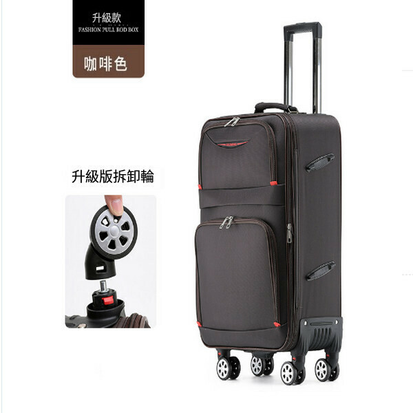 Hot selling Oxford cloth suitcase (brown upgraded version 899 24 inches)