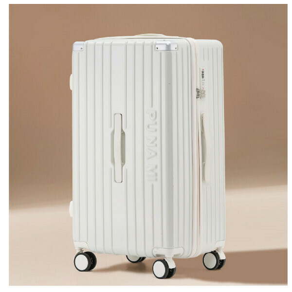 Hot selling water cup holder suitcase (milky white 309 24 inches)