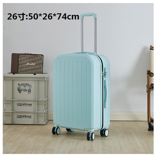 Hot selling suitcase [mint green] (size: 26 inches: 50*26*74cm)