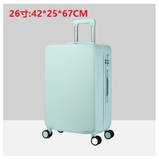 Hot selling silent wheel suitcase [mint green] (size: 26 inches: 42*25*67CM)