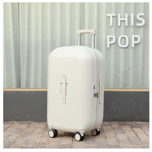 Hot Selling Luggage [Grain White (Free Case Cover)] (Size: 26 inches: 70*40*31CM)