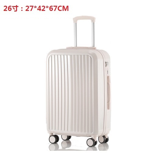 Hot selling spinner suitcase suitcase [off-white] (size: 26 inches: 27*42*67CM)