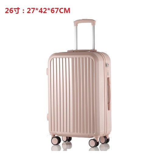 Hot selling spinner suitcase suitcase [Cornus powder] (size: 26 inches: 27*42*67CM)