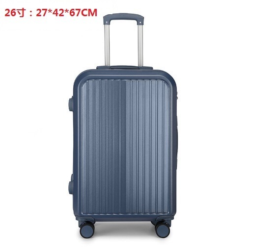 Hot selling spinner suitcase suitcase [Dark Lake Blue] (size: 26 inches: 27*42*67CM)