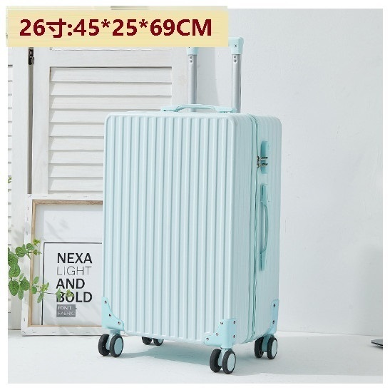 Hot selling spinner suitcase suitcase [mint green] (size: 26 inches: 45*25*69CM)