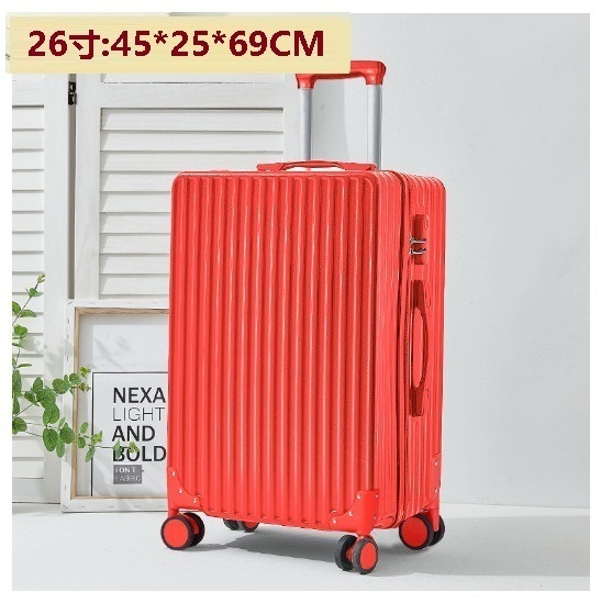 Hot selling spinner suitcase suitcase [retro red] (size: 26 inches: 45*25*69CM)