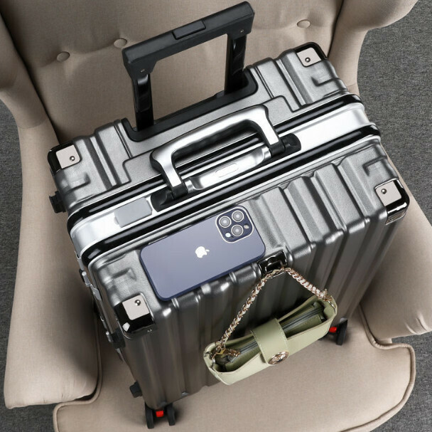 Hot Selling Large Capacity Trolley Luggage [26 Inch] [Thick Aluminum Frame Model-Dark Gray]