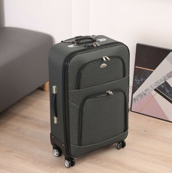 Hot selling Oxford trolley suitcase [26 inches] [Duke style - silver gray]