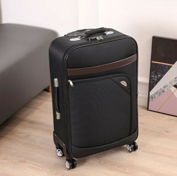 Hot selling Oxford trolley suitcase [26 inches] [overseas model - black]
