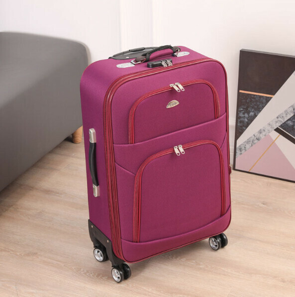 Hot selling Oxford trolley suitcase [26 inches] [Duke style - Rich Purple]