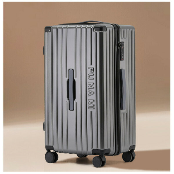 Popular suitcase with water cup holder (iron gray 309 26 inches)