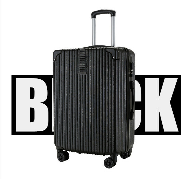 Popular multifunctional suitcase [26 inches] [retro corner 606 black]