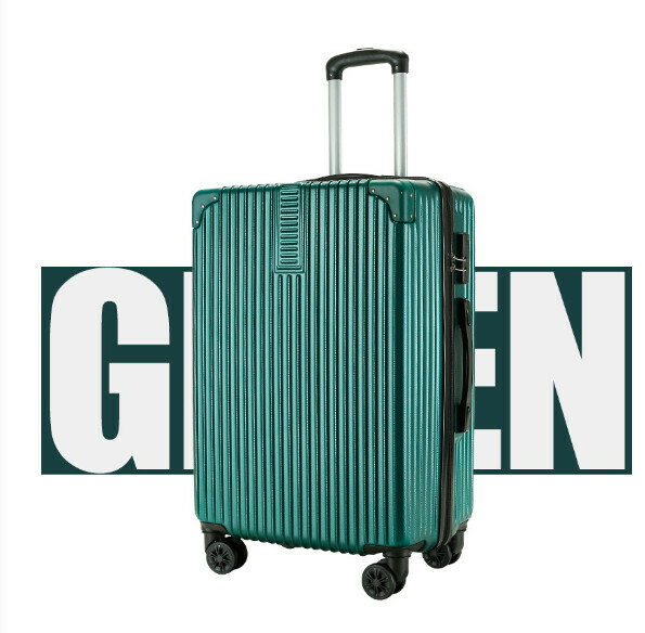 Popular multifunctional suitcase [26 inches] [retro corners 606 dark green]