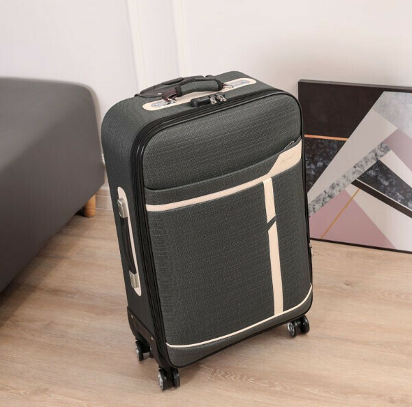 Popular Oxford pull-bar suitcase [30 inches] [Good boy - silver gray]