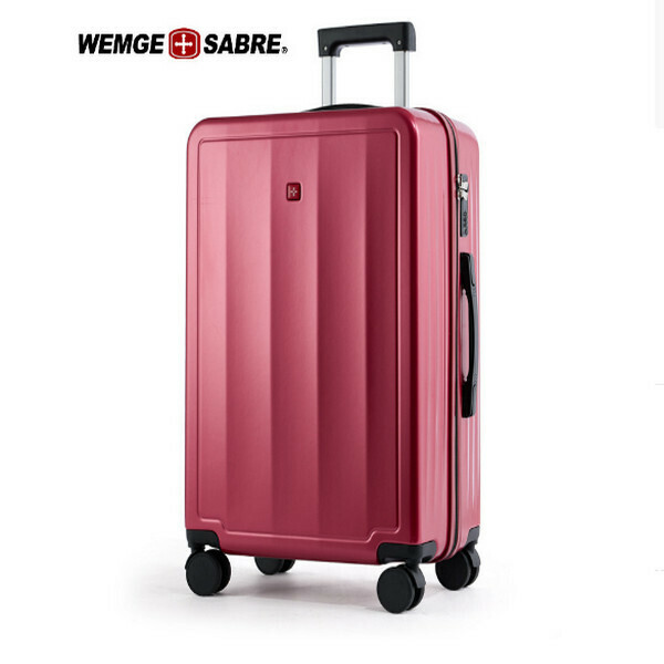 Popular student silent luggage and suitcase (Bordeaux red 168 28 inches) (requires 40% thickening of the checked case shell)