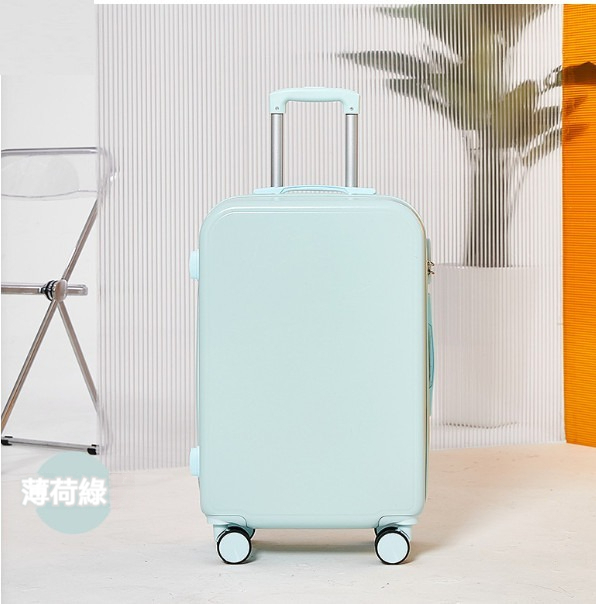 Popular multifunctional suitcase [28 inches] [zipper style - mint green]