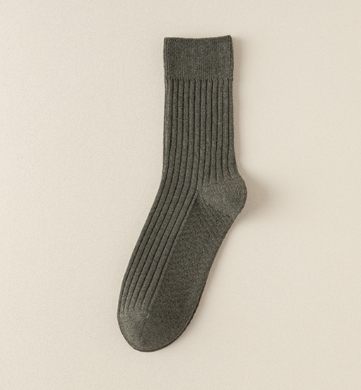 Hot recommendation (pack of 3 pairs) men's hand-sewn boneless double needle socks (military green) (one size fits all)