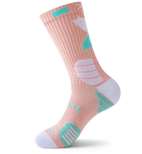 Hot Recommended Thickened Anti-Slip Men's Sports Socks (Pink) (One Size)