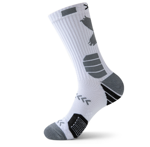 Hot Recommended Thickened Anti-Slip Men's Sports Socks (Heel Gray) (One Size)