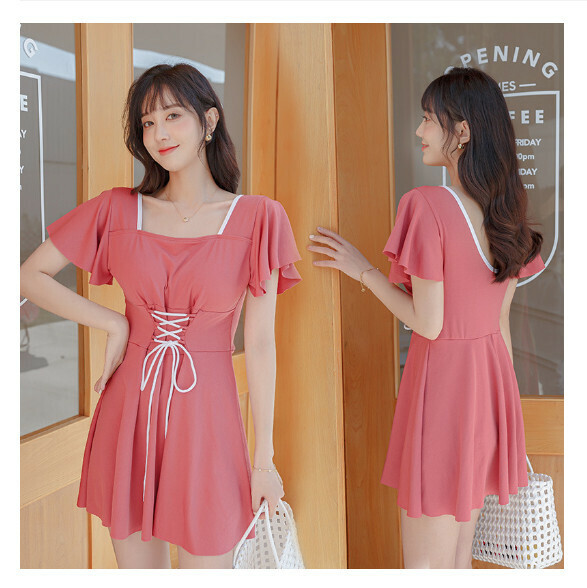 熱推連體游泳衣【L-2XL】【西紅】 (下單後聯絡客服確認發貨尺碼) 