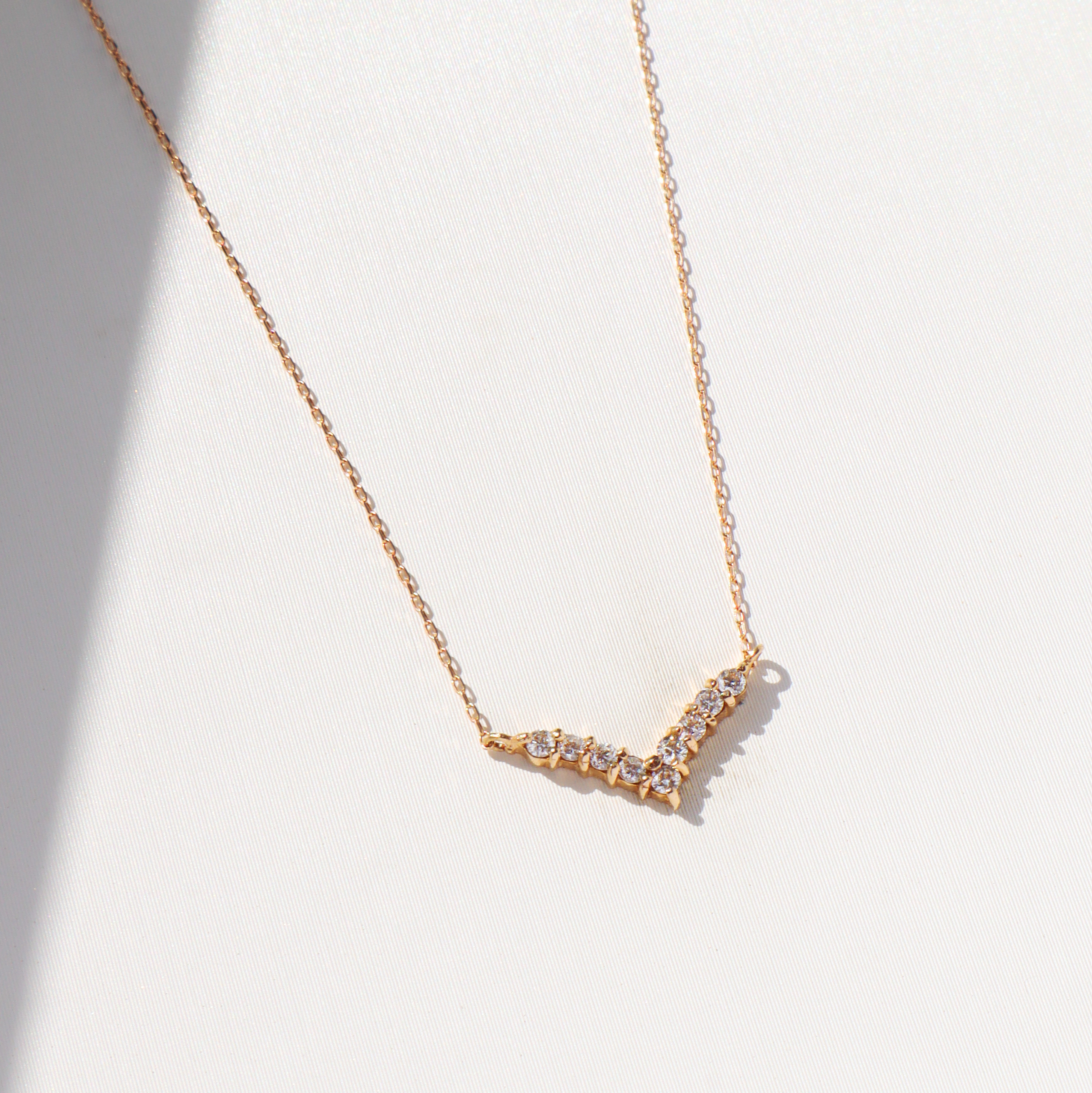 18K/海鷗微笑真鑽項鍊