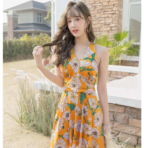 熱推連體式泳衣【M-2XL】【黃色】 (下單後聯絡客服確認發貨尺碼) 