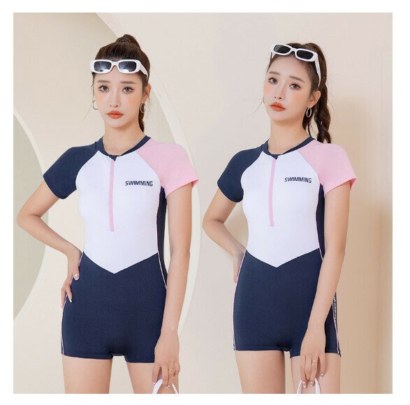 熱推連體式泳衣【M-XL】【藏青色092351】 (下單後聯絡客服確認發貨尺碼) 