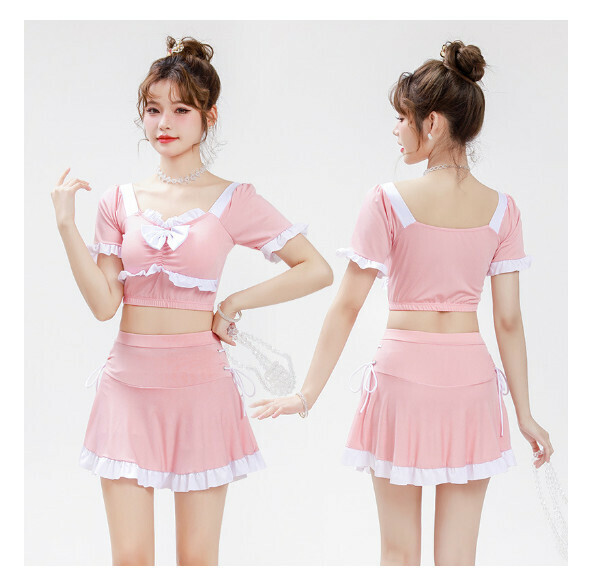 熱推分體式泳衣【M-XL】【粉色】 (下單後聯絡客服確認發貨尺碼) 