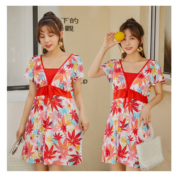 熱推連體式泳衣【L-2XL】【032002紅色】 (下單後聯絡客服確認發貨尺碼) 
