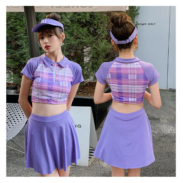 熱推分體式泳衣【M-XL】【紫色】 (下單後聯絡客服確認發貨尺碼) 