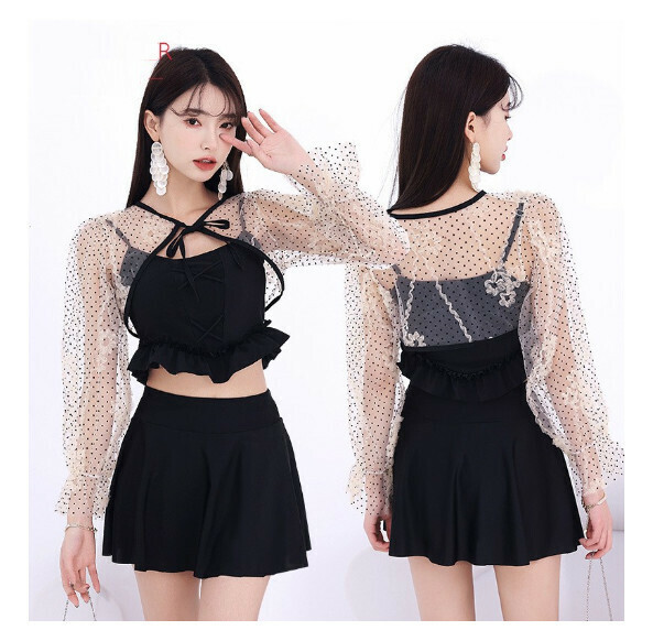 熱推分體式泳衣【M-2XL】【059022分體黑色】 (下單後聯絡客服確認發貨尺碼) 