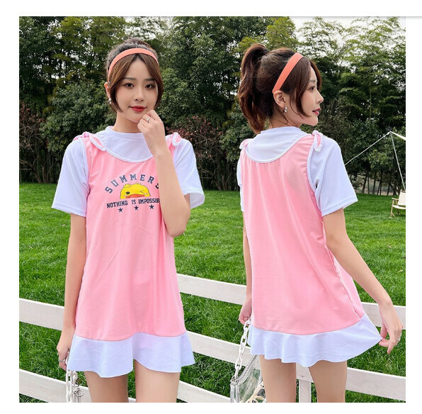 熱推分體式泳衣【XL-2XL】【092962三件套淺粉】 (下單後聯絡客服確認發貨尺碼) 