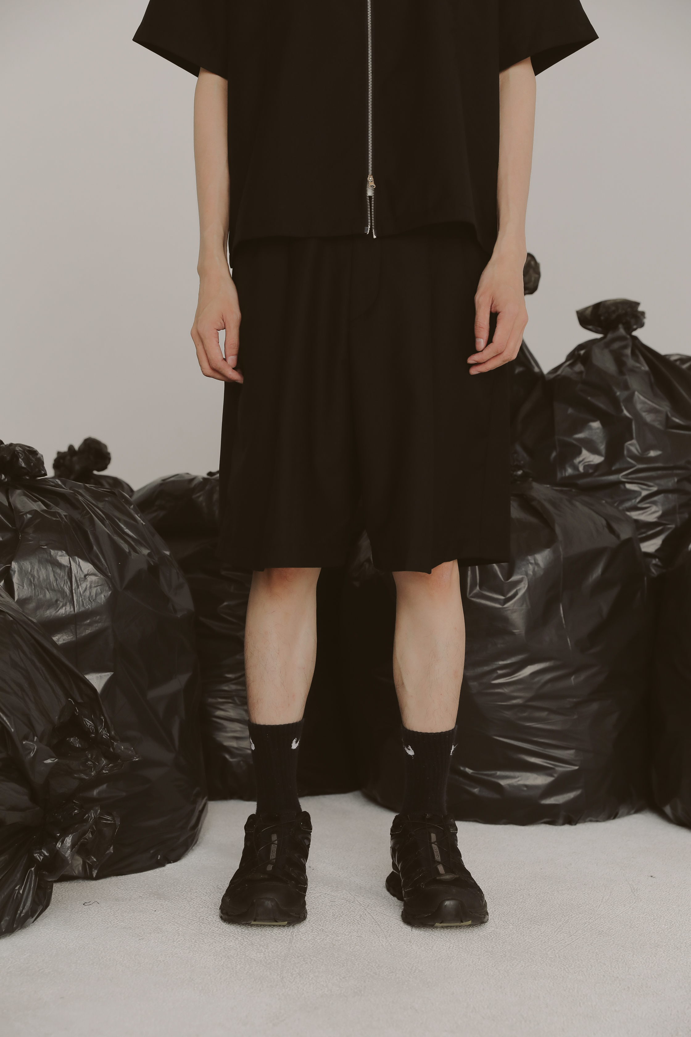 Double Cutting Set-Bermuda Pants #短褲