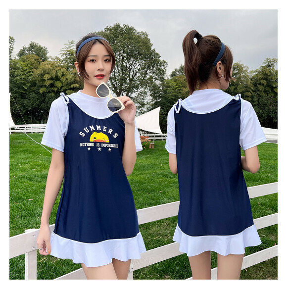 熱推連體式泳衣【XL-2XL】【藏青】 (下單後聯絡客服確認發貨尺碼) 