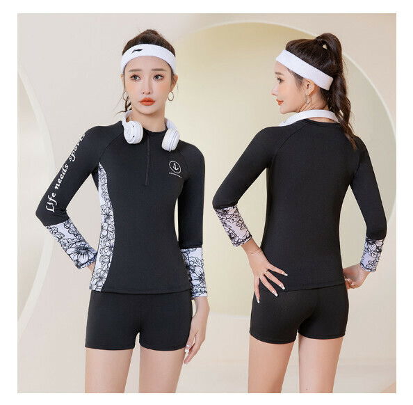 熱推分體式泳衣【M-XL】【黑色】 (下單後聯絡客服確認發貨尺碼) 