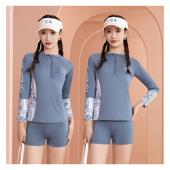 熱推分體式泳衣【M-XL】【灰色】 (下單後聯絡客服確認發貨尺碼) 