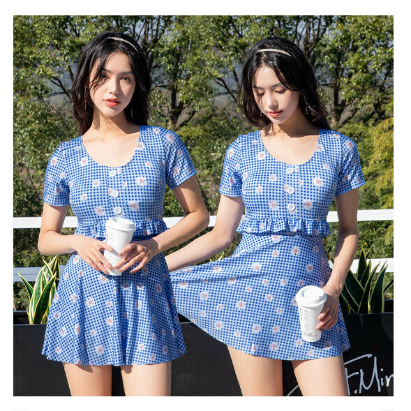 熱推連體式泳衣【M-XL】【寶藍色】 (下單後聯絡客服確認發貨尺碼) 