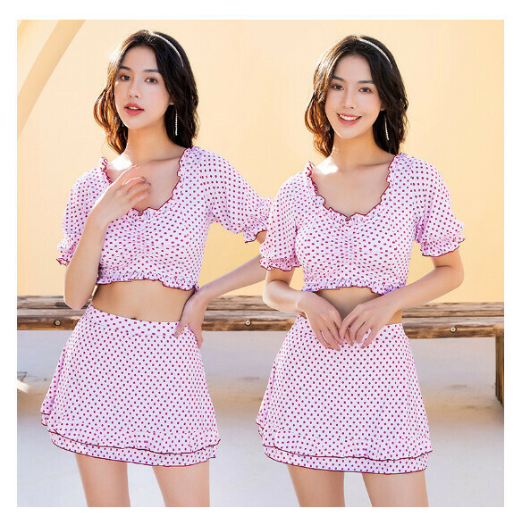 熱推分體式泳衣【M-XL】【粉色】 (下單後聯絡客服確認發貨尺碼) 