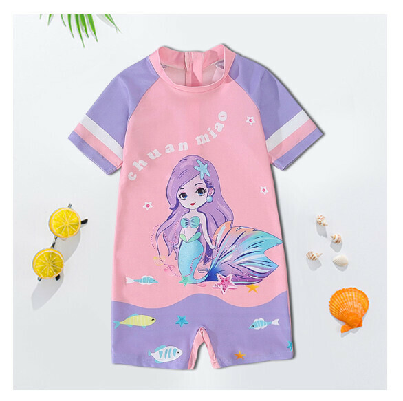 Popular children's one-piece swimsuit [M-XL size] [Starfish Mermaid] (contact customer service after placing the order to confirm the delivery size)