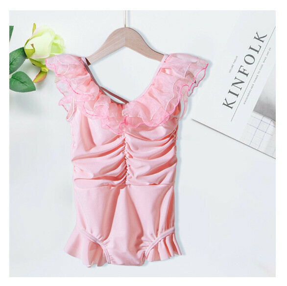 Popular children's one-piece swimsuit [110-130 sizes] [pink] (contact customer service after placing the order to confirm the delivery size)