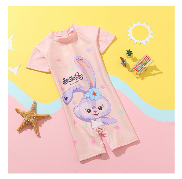 Popular children's one-piece swimsuit [L-2XL size] [Blue Rabbit] (contact customer service after placing the order to confirm the delivery size)