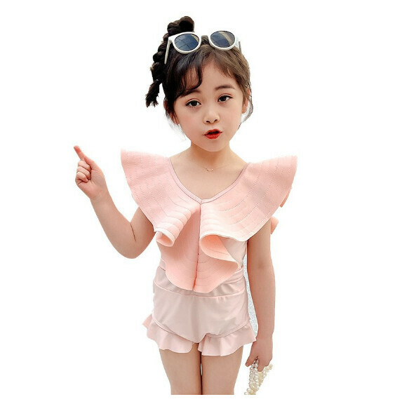 Popular children's one-piece swimsuit [110-130 sizes] [NT08852-pink] (contact customer service after placing the order to confirm the delivery size)