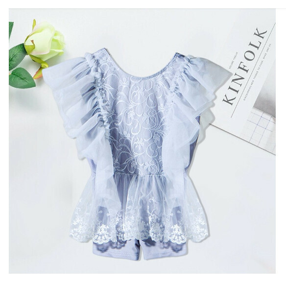 Popular children's one-piece swimsuit [110-130 sizes] [NT08857-light gray] (contact customer service after placing the order to confirm the delivery size)