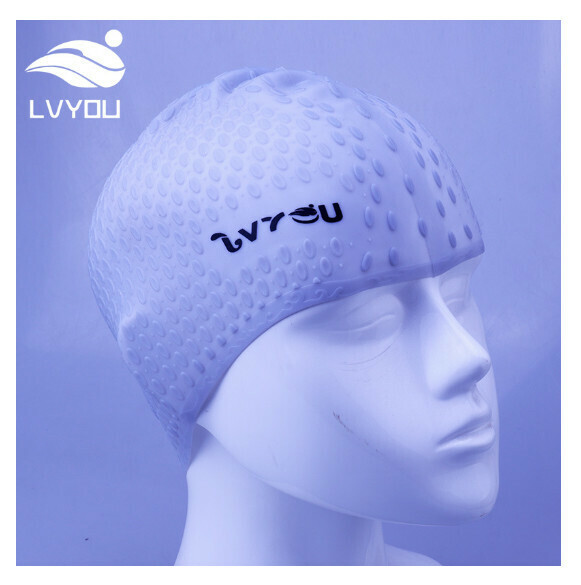 New silicone waterproof swimming cap [silver]