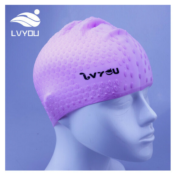 New silicone waterproof swimming cap [pink]