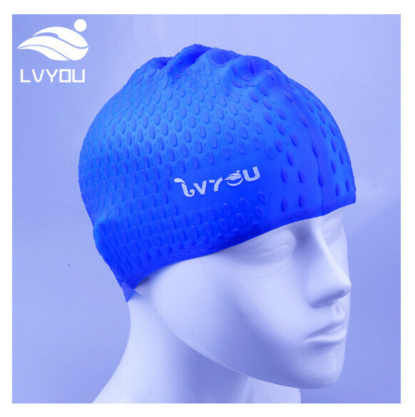 New silicone waterproof swimming cap [blue]