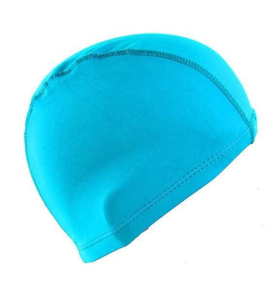 New nylon cloth swimming cap [Lake Blue]