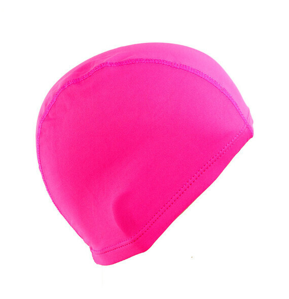 New nylon cloth swimming cap [rose red]