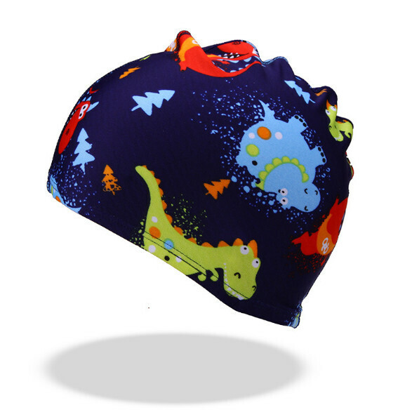 New children's swimming cap [little dinosaur cloth cap]